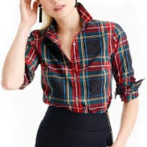 Jcrew perfect plaid button up